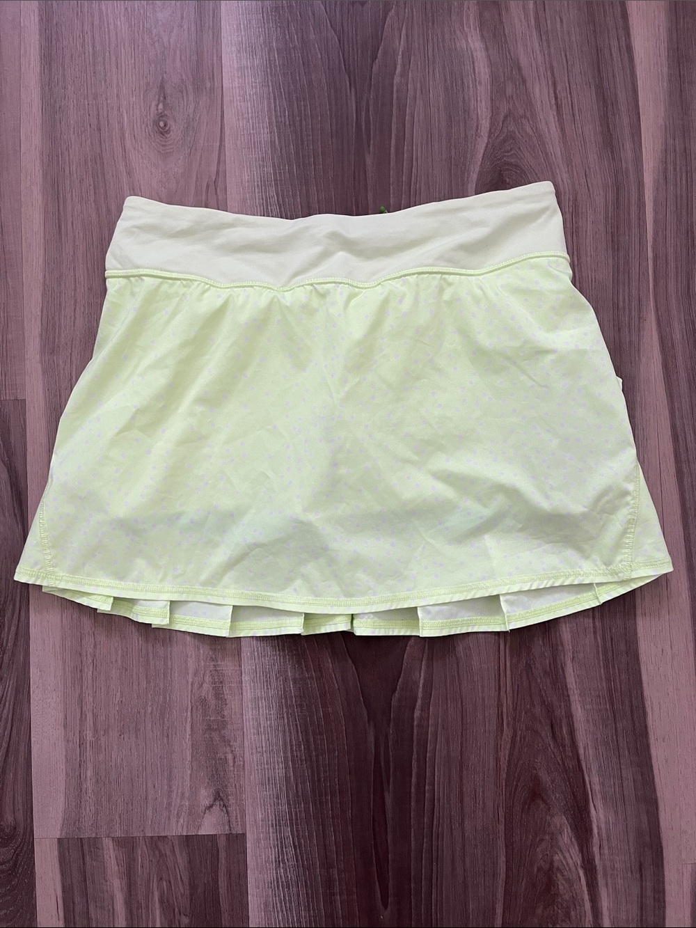lululemon athletica Run Pace Setter Pale Yellow Tennis Skort